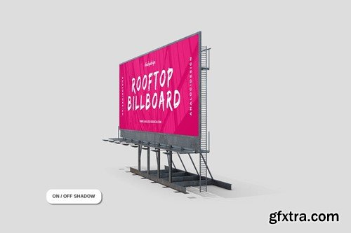 Rooftop Billboard Mockup VC9SQQW Rooftop Billboard Mockup VC9SQQW