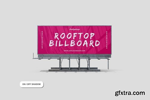 Rooftop Billboard Mockup VC9SQQW Rooftop Billboard Mockup VC9SQQW