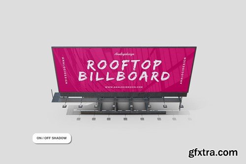 Rooftop Billboard Mockup VC9SQQW Rooftop Billboard Mockup VC9SQQW
