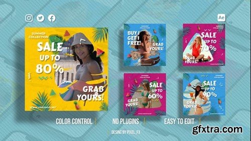 Videohive Summer Sale Instagram Posts 46527296 Videohive Summer Sale Instagram Posts 46527296