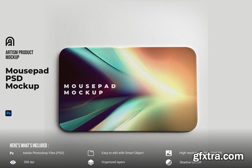 Mousepad PSD Mockup ZB4A4GD Mousepad PSD Mockup ZB4A4GD