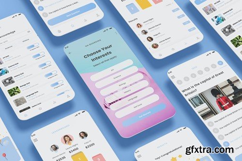 Quiz, Crossword, Quizzes & Trivia Game App UI Kit GGSNAMF Quiz, Crossword, Quizzes & Trivia Game App UI Kit GGSNAMF