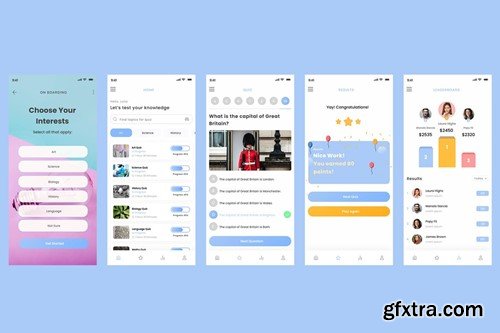 Quiz, Crossword, Quizzes & Trivia Game App UI Kit GGSNAMF Quiz, Crossword, Quizzes & Trivia Game App UI Kit GGSNAMF