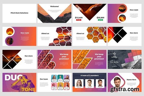 Corporate Pitch Deck Solutions PowerPoint XZ698A4 Corporate Pitch Deck Solutions PowerPoint XZ698A4