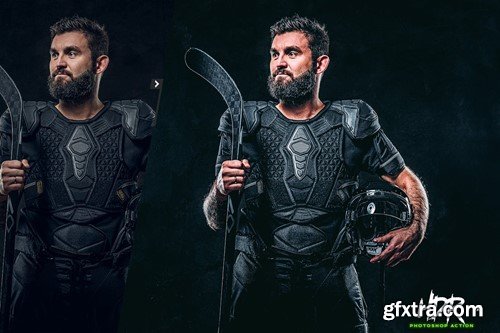 HDR Grunge Photoshop Action T87AJ35