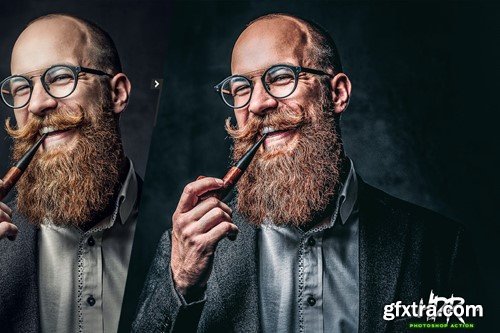 HDR Grunge Photoshop Action T87AJ35