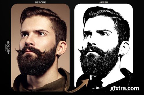 Raster Into Vector Photoshop Action 75J6CU7 Raster Into Vector Photoshop Action 75J6CU7