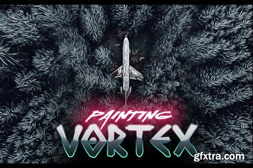 Vortex Painting Photoshop Action 36SVH23 Vortex Painting Photoshop Action 36SVH23