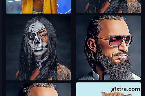 Cartoon Painting Photo Actions D93WPFX Cartoon Painting Photo Actions D93WPFX