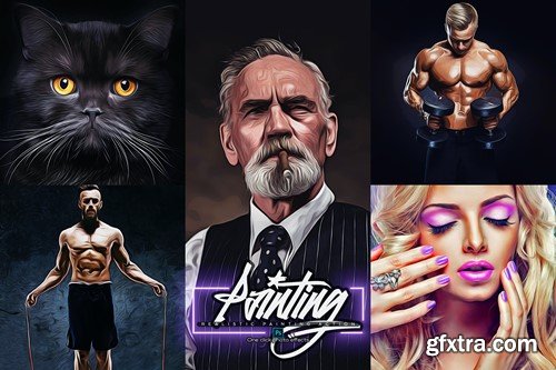 Realistic Oil Painting PRO Action 2DW62ES Realistic Oil Painting PRO Action 2DW62ES