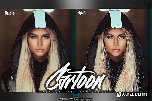 Cartoon Vector Painting Photoshop Action J9ZCE29 Cartoon Vector Painting Photoshop Action J9ZCE29