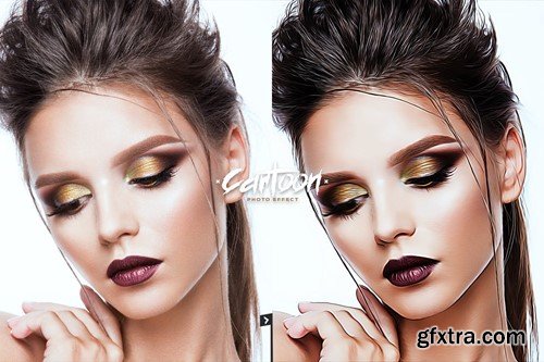 Cartoon Painting Photo Template - Smart Object 2RDT655 Cartoon Painting Photo Template - Smart Object 2RDT655