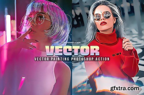 Vector Painting Photoshop Action VRBSFCG Vector Painting Photoshop Action VRBSFCG