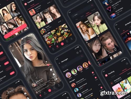Zuzu - Short Video &amp; Social Media App UI Kit Ui8.net