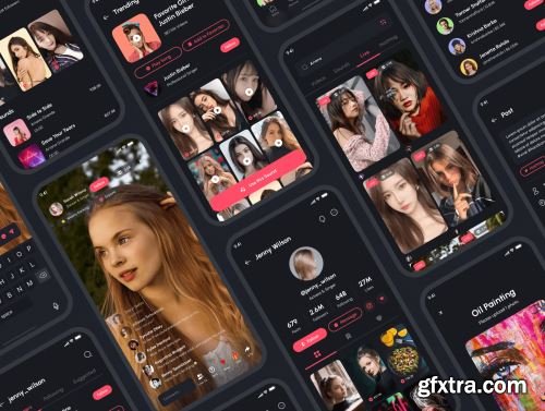 Zuzu - Short Video &amp; Social Media App UI Kit Ui8.net