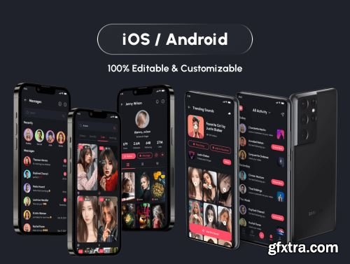 Zuzu - Short Video &amp; Social Media App UI Kit Ui8.net