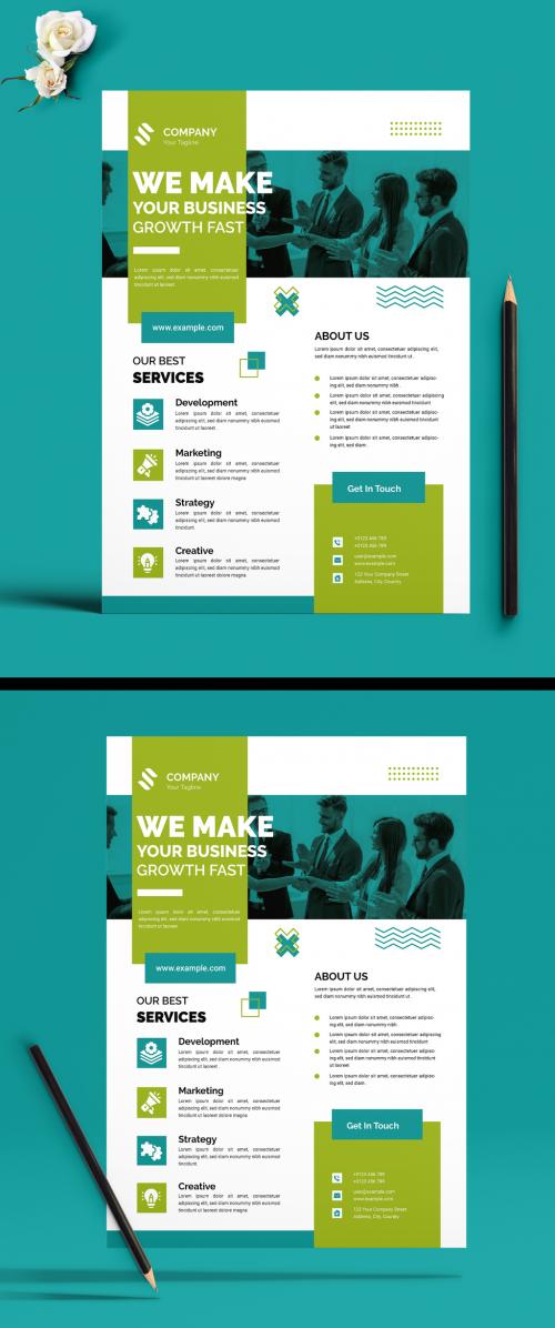 Business Flyer Design Template 580512338