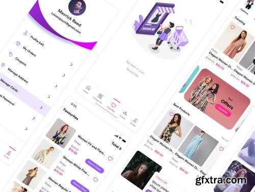Zaara Fashion ecommerce UI Kit Ui8.net