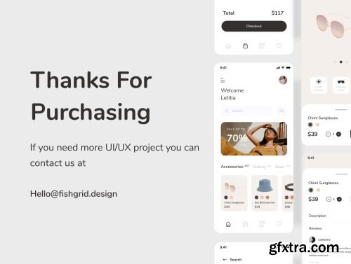 Zivri - Online Shop Mobile App UI Kit Ui8.net