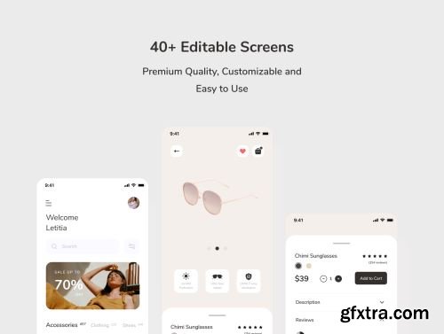 Zivri - Online Shop Mobile App UI Kit Ui8.net