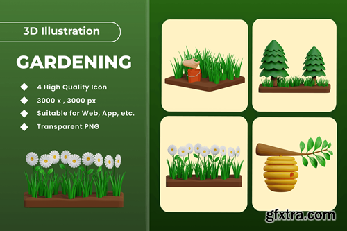 Gardening 3d Illustration v.1 TFEN2JD Gardening 3d Illustration v.1 TFEN2JD