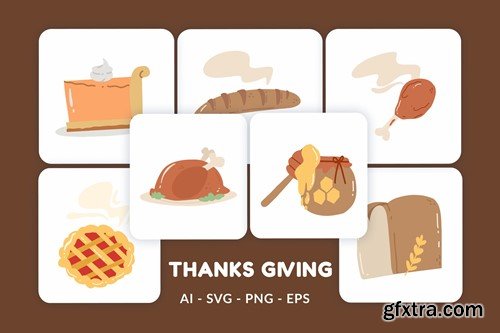 Thanks Giving Vector Illustration v.1 RH3WL6F Thanks Giving Vector Illustration v.1 RH3WL6F