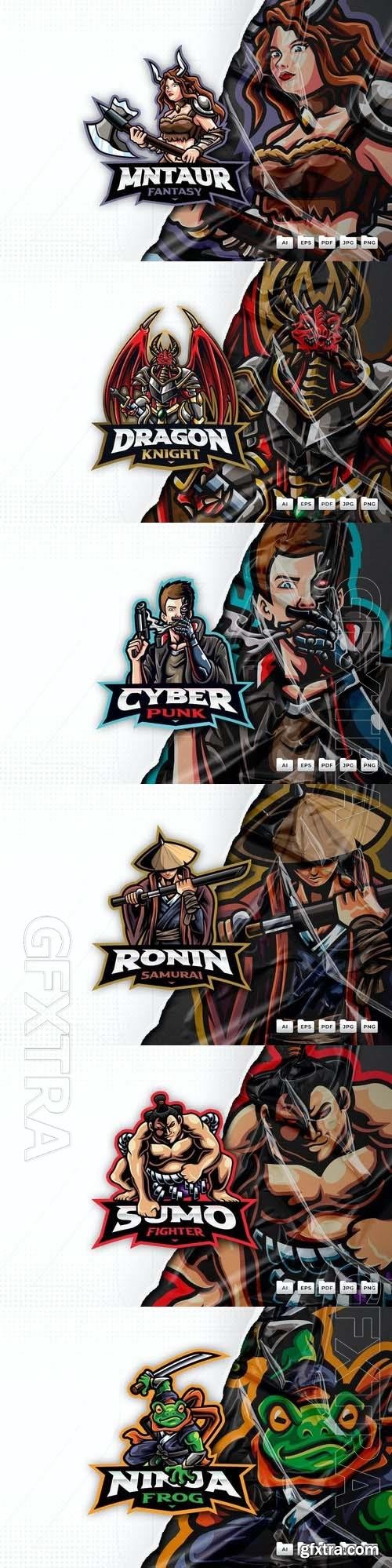 Logo Mascot Vector Design Template #51, 6xEPS