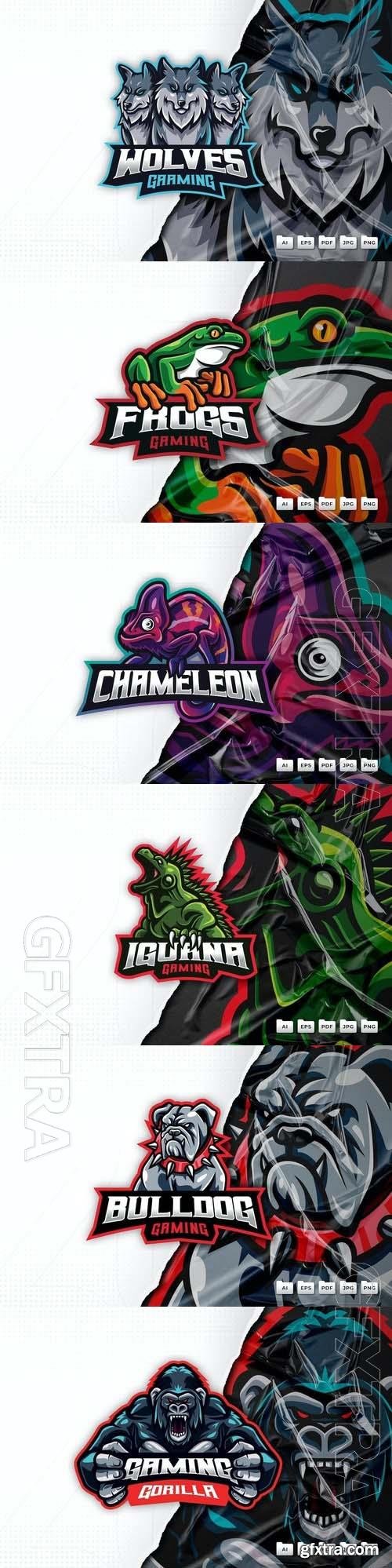 Logo Mascot Vector Design Template #45, 6xEPS