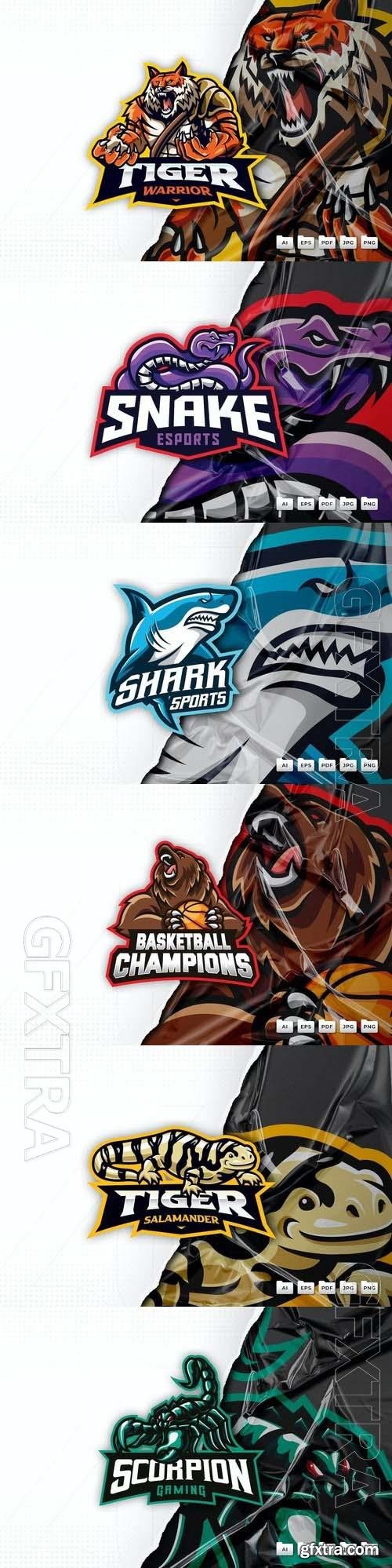 Logo Mascot Vector Design Template #47, 6xEPS