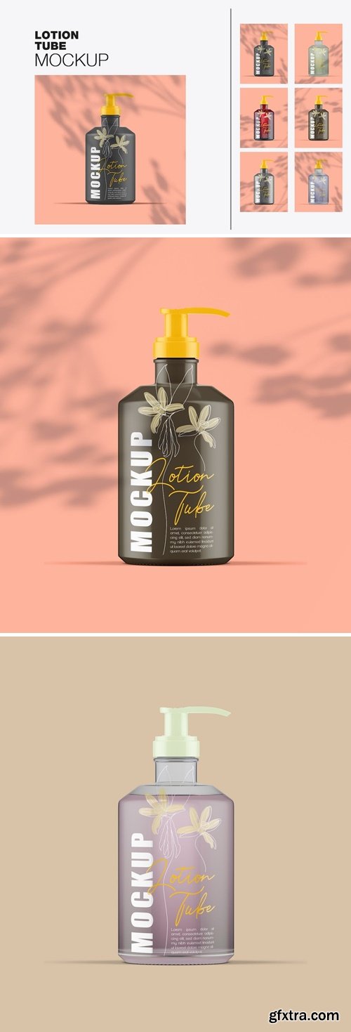 Set Liquid Pump Bottles Dispenser Mockup 8SX2AD2 Set Liquid Pump Bottles Dispenser Mockup 8SX2AD2