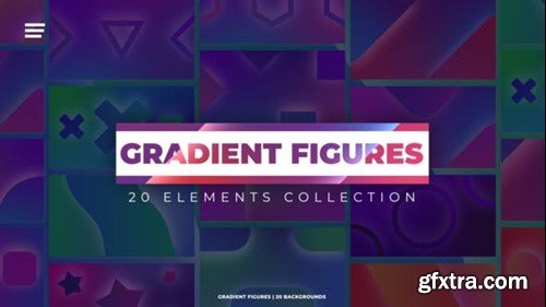 Videohive Gradient Figures Backgrounds 47218533