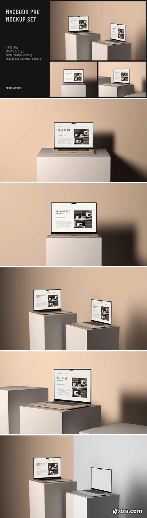MacBook Pro Mockup Set G5KXL8L MacBook Pro Mockup Set G5KXL8L