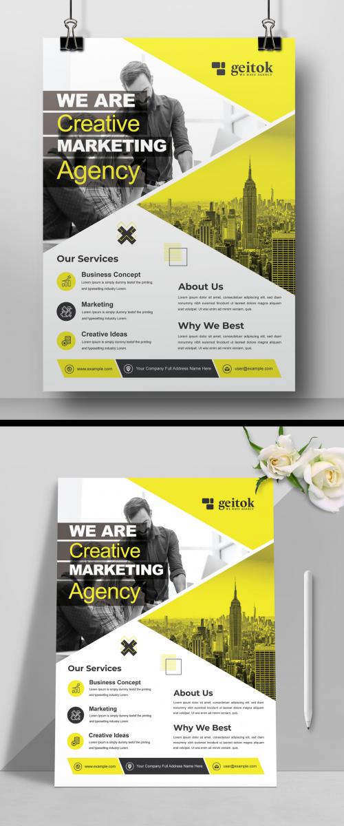 Modern Business Marketing Flyer Design Template 581022868