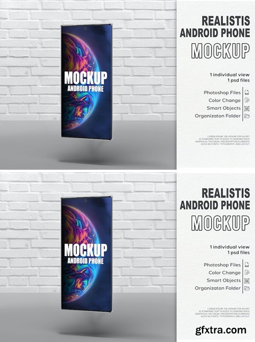 Android Phone Mockup 3SGUZ7U Android Phone Mockup 3SGUZ7U