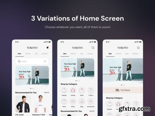 Yokoto - Fashion Clothing UI Kit Ui8.net