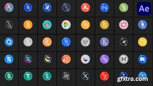 Videohive 40 Cryptocurrencies for After Effects 47365136 Videohive 40 Cryptocurrencies for After Effects 47365136