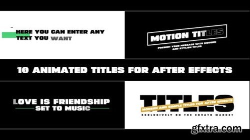 Videohive Miscellaneous Text Animations 47359651