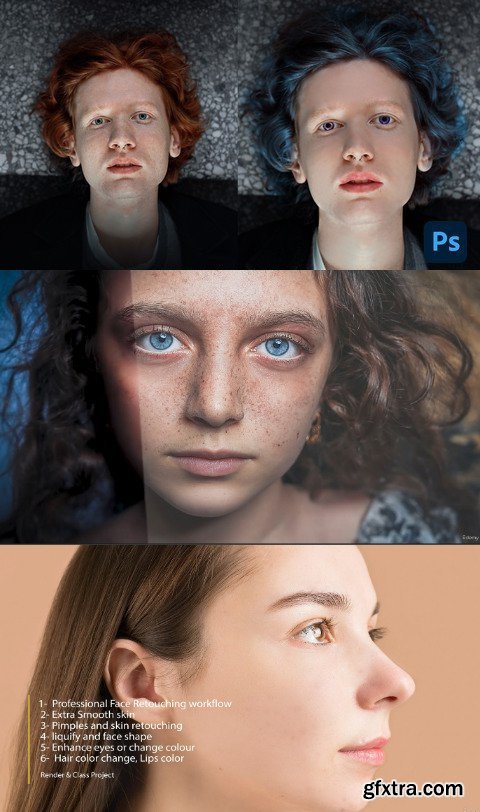 Master Class of Skin, Face Retouching in Adobe Photoshop
