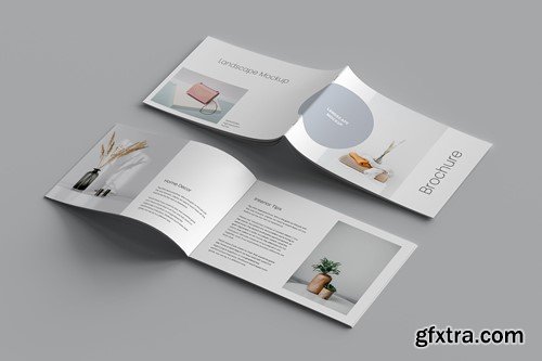 A5/A4 Landscape Brochure Mockup RN3J8HR A5/A4 Landscape Brochure Mockup RN3J8HR
