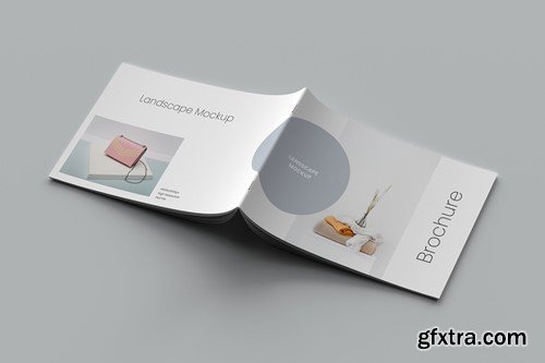 A5/A4 Landscape Brochure Mockup RN3J8HR A5/A4 Landscape Brochure Mockup RN3J8HR