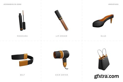 Accessories 3D Icons PFRPSL7 Accessories 3D Icons PFRPSL7