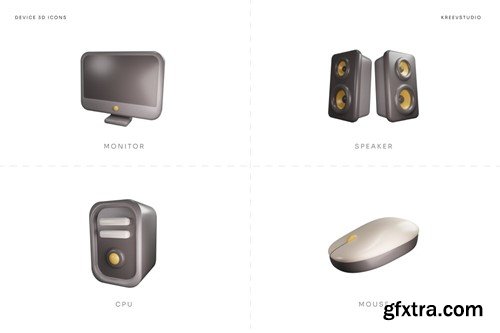 Device 3D Icons K7N648R Device 3D Icons K7N648R