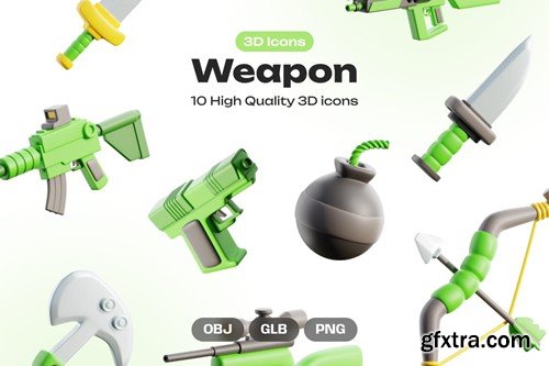 Weapon 3D Icons UXTUCJ4 Weapon 3D Icons UXTUCJ4
