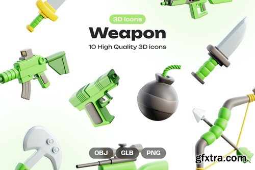 Weapon 3D Icons UXTUCJ4 Weapon 3D Icons UXTUCJ4