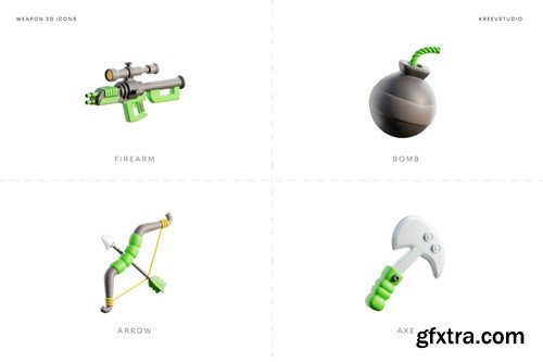 Weapon 3D Icons UXTUCJ4 Weapon 3D Icons UXTUCJ4