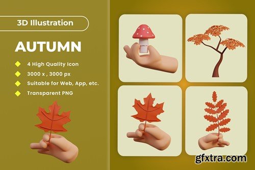 Autumn 3d Illustration v.2 LNLKU24 Autumn 3d Illustration v.2 LNLKU24