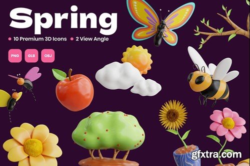 Spring 3D Icon GQTT3SX Spring 3D Icon GQTT3SX