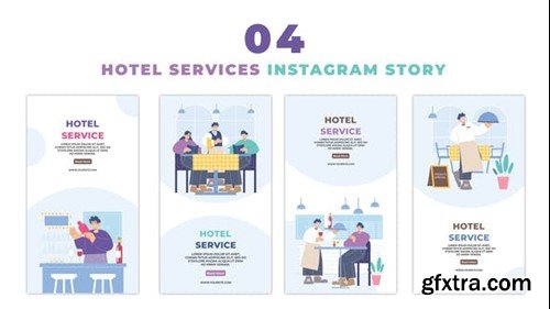 Videohive Hotel and Bar Services Vector Instagram Story 47393365