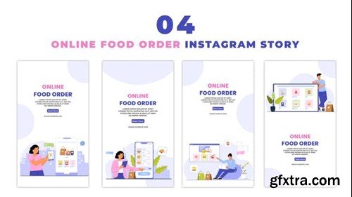Videohive 2D Flat Character Online Food Order Instagram Story 47395419 Videohive 2D Flat Character Online Food Order Instagram Story 47395419