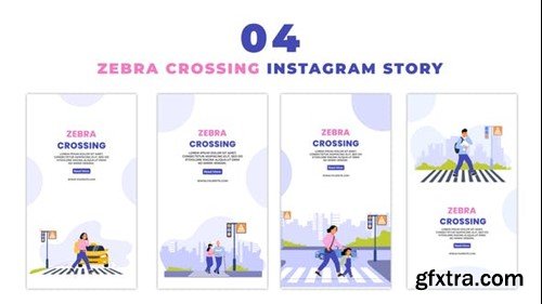 Videohive Flat Vector Zebra Crossing Instagram Story 47395579 Videohive Flat Vector Zebra Crossing Instagram Story 47395579